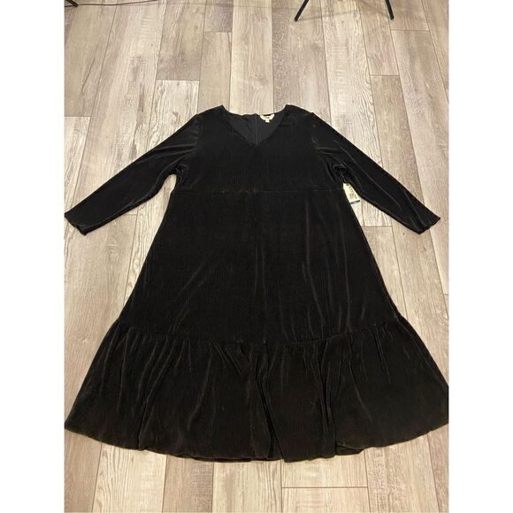 Terra & Sky plus size black , maxi dress size 3X - Picture 1 of 14